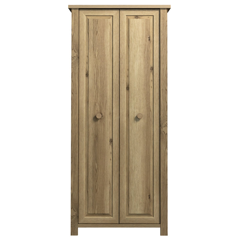 Armoire rustique brune pour le rangement dans la cuisine, la buanderie ou le salon, étagères fixes et réglables, processus d'assemblage simple et rapide