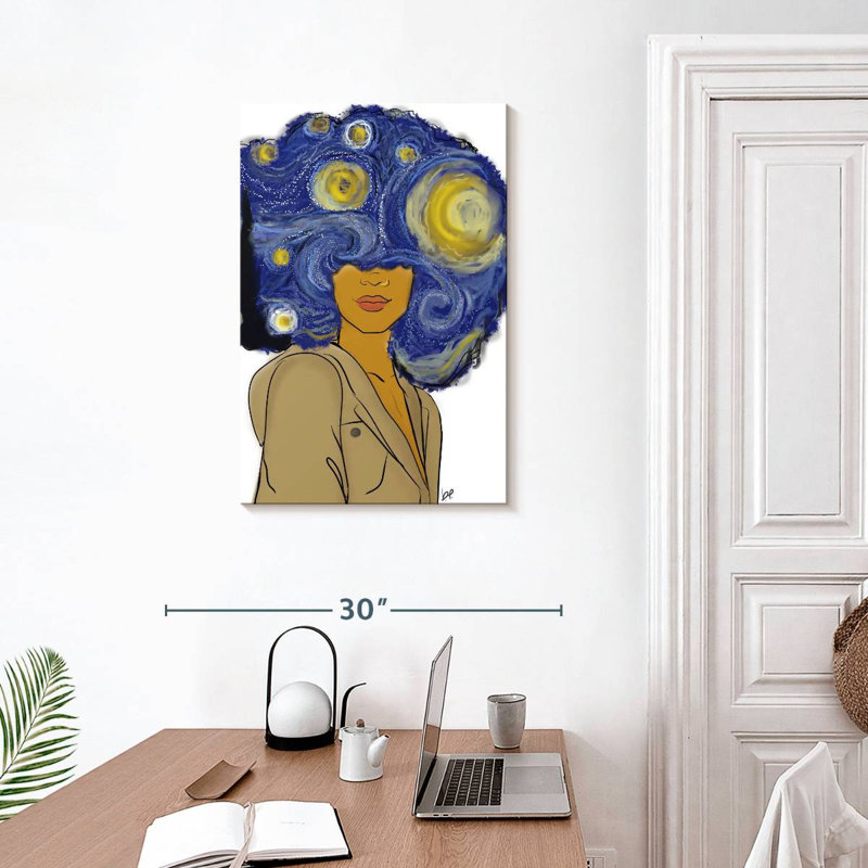 Shrineworth Afro Starry Night, H 30 po x l 20 po