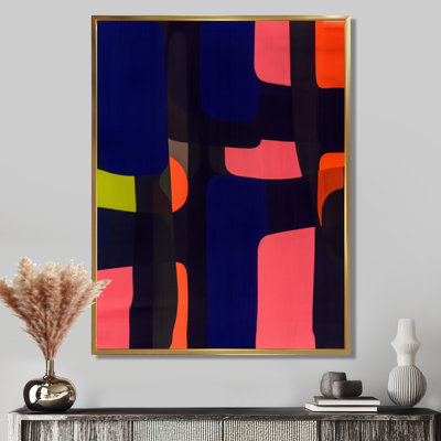 «Midnight Melody Retro 70S», impression d'art mural abstrait
