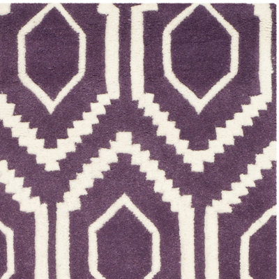Huyet Geometric Wool Hand Woven Area Rug