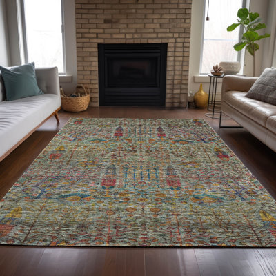 Tapis vert intérieur / extérieur lavable à la machine Xhevrie