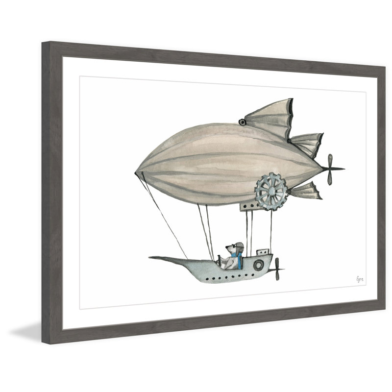 «Voyager», reproduction encadrée, H 16 po x l 24 po x P 1,5 po