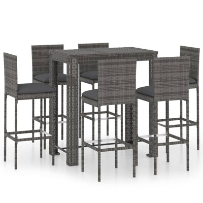 VidaXL Bar Set Metal Frame Material