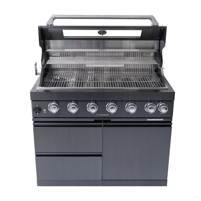 Six Burners Grill, Black