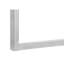 Bureau de travail de 60 po avec espace de rangement en stratifié de béton blanc et gris, base en métal, ordinateur portable contemporain de 60 po