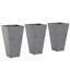 Set Of 3 Tall Planters,Plastic Flower Pots