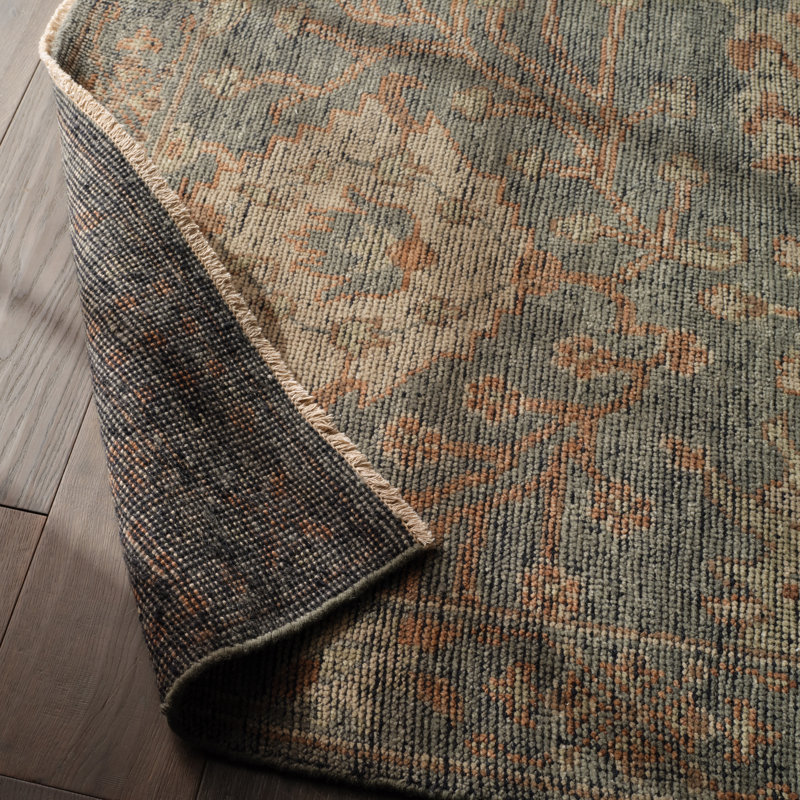 Jaipur Living Maeli RHA03 Handknotted Floral Blue and Beige Area Rug (12'x15'), Rectangle 10' x 14'