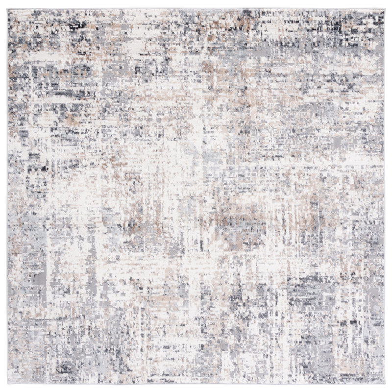 Bien-Zachary 100 Performance Abstract Rug, Square 5'1"