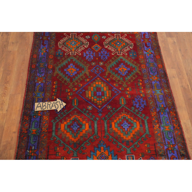 Tapis de couloir géométrique traditionnel 4x11