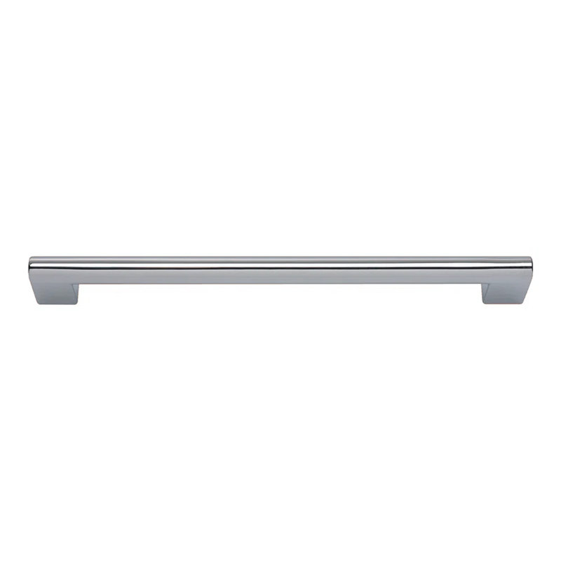 Round Rail Bar pull, Matte Chrome, 7 9/16"