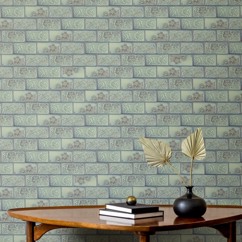 Antic Feelings 3" x 6" Ceramic Patterned Subway Tile, Feelings Milk