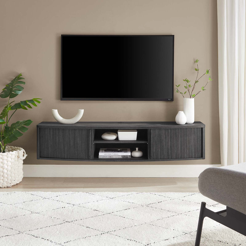 Meuble télé 60 po Modway, Gris anthracite
