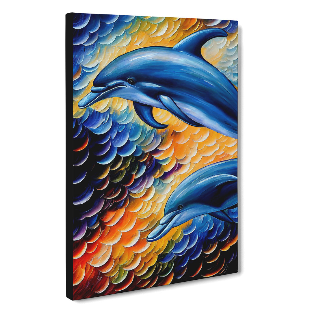 Two Dolphin No.1 - Wall Art