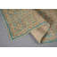 Tapis brun Oushak, petit tapis de 1,5 x 3,9 pieds, tapis rétro, tapis turcs, tapis tissé à plat