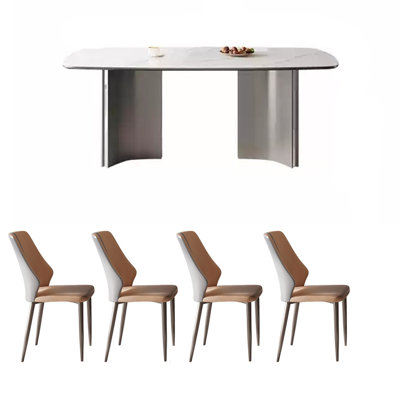 Durable Rock Plate Dining Table Sets.