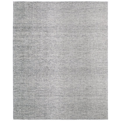 Freemont Hand Tufted Wool Abstract Area Rug in Light Gray/Ivory