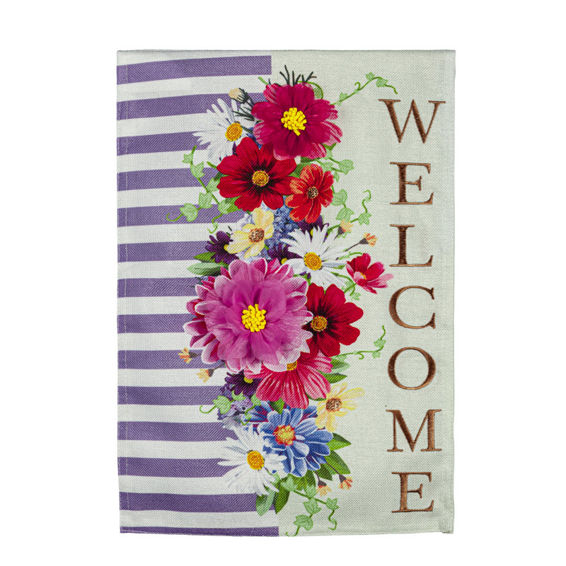 Drapeau de jardin en polyester 18 x 12,5