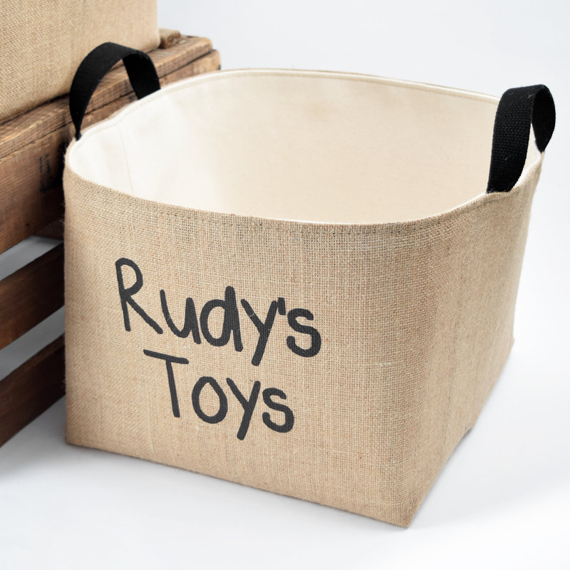 Bac de rangement personnalisé en tissu