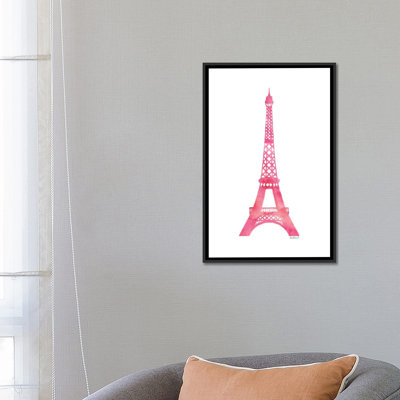 Pink Eiffel Tower by Amanda Greenwood - Gallery-Wrapped Canvas Giclée