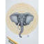 Tête d'éléphant sur fond mandala | Peinture de Noharika Deogade