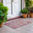 Machine Washable Indoor/Outdoor Xhevrie Merlot Rug-1104994831