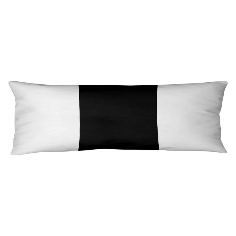 Polyester Medium Pillow, White and Black, Baltimore Football