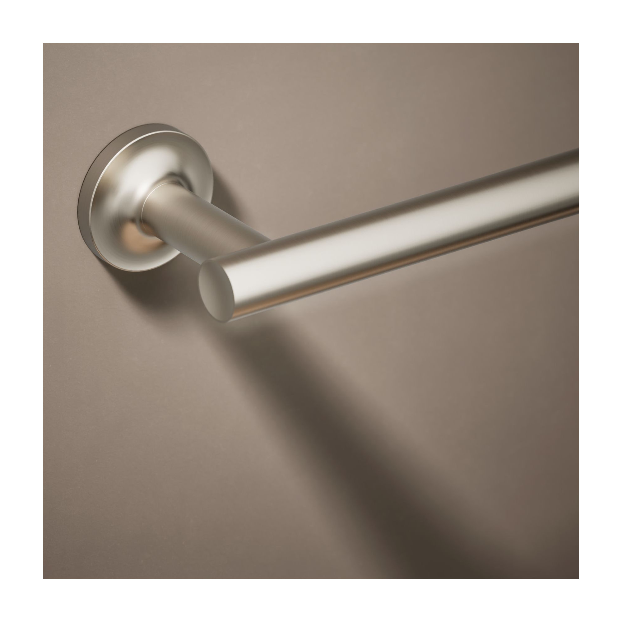 Purist 30" Wall Mounted Towel Bar, Vibrant Brushed Nickel, 1.88" H x 30" L x 3.25" D