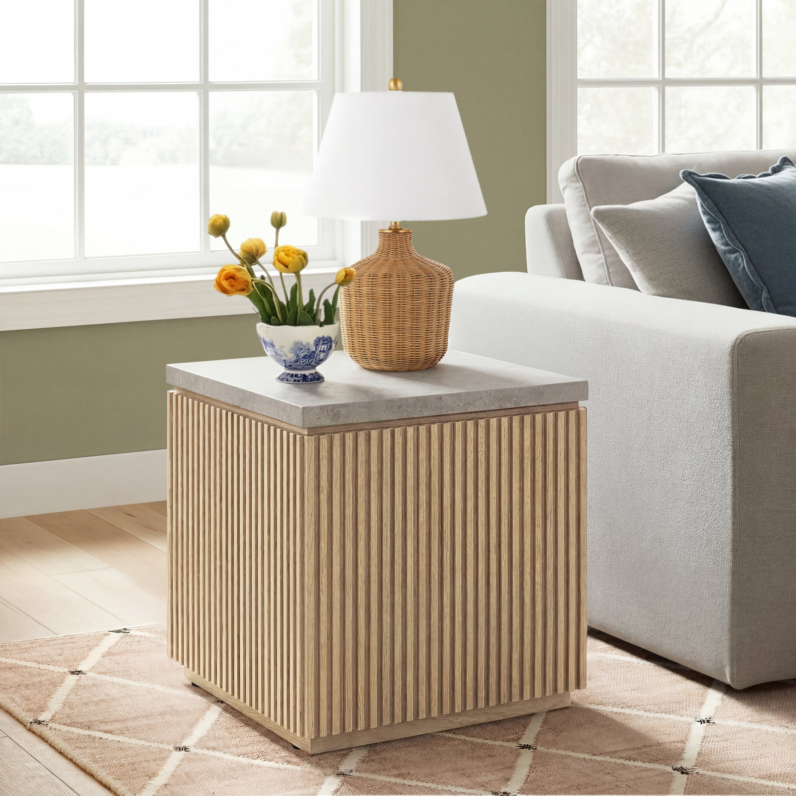 Greta 22" End Table, Skylark