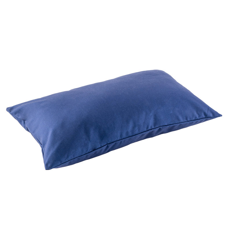  Outdoor Rectangular Pillow Cover & Insert, Navy Blue