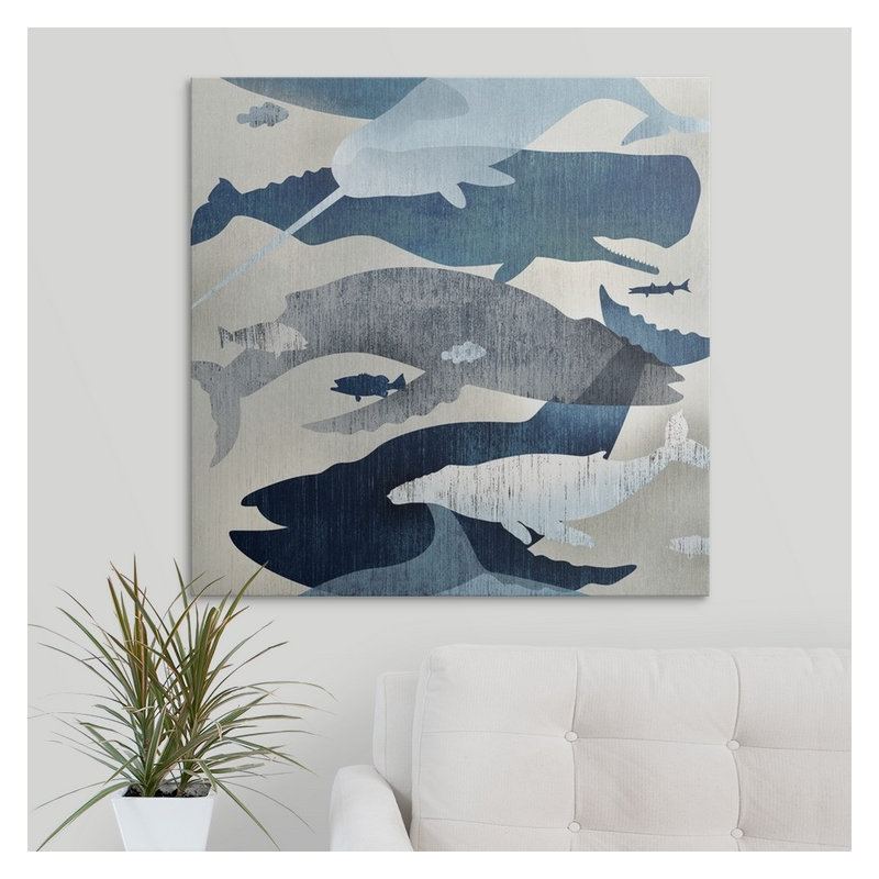 «Catskill Whale regardant« Edward Selkirk », impression, H 35 po x l 35 po x P 1,5 po, Toile