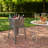 Perryman 32" Multi-Functional Galvanized Metal Tub on Stand with Angled Legs, Gray 