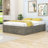 Wooden Platform Bed with 6 Drawers-212478043-212478045