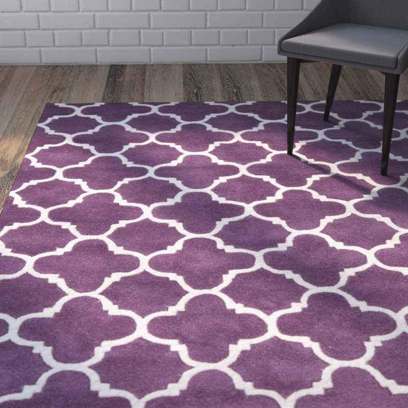 Tapis en laine touffeté à la main Carolene, Rectangle 6 pi x 9 pi