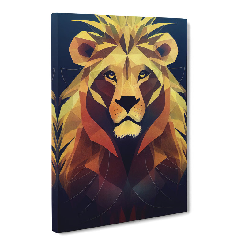 Lion Conceptual - Wrapped Canvas, 60cm H x 40cm W x 3cm D