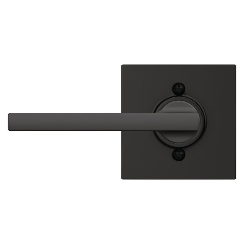 Latitude Passage Leverset with Collins Rosette, Matte Black