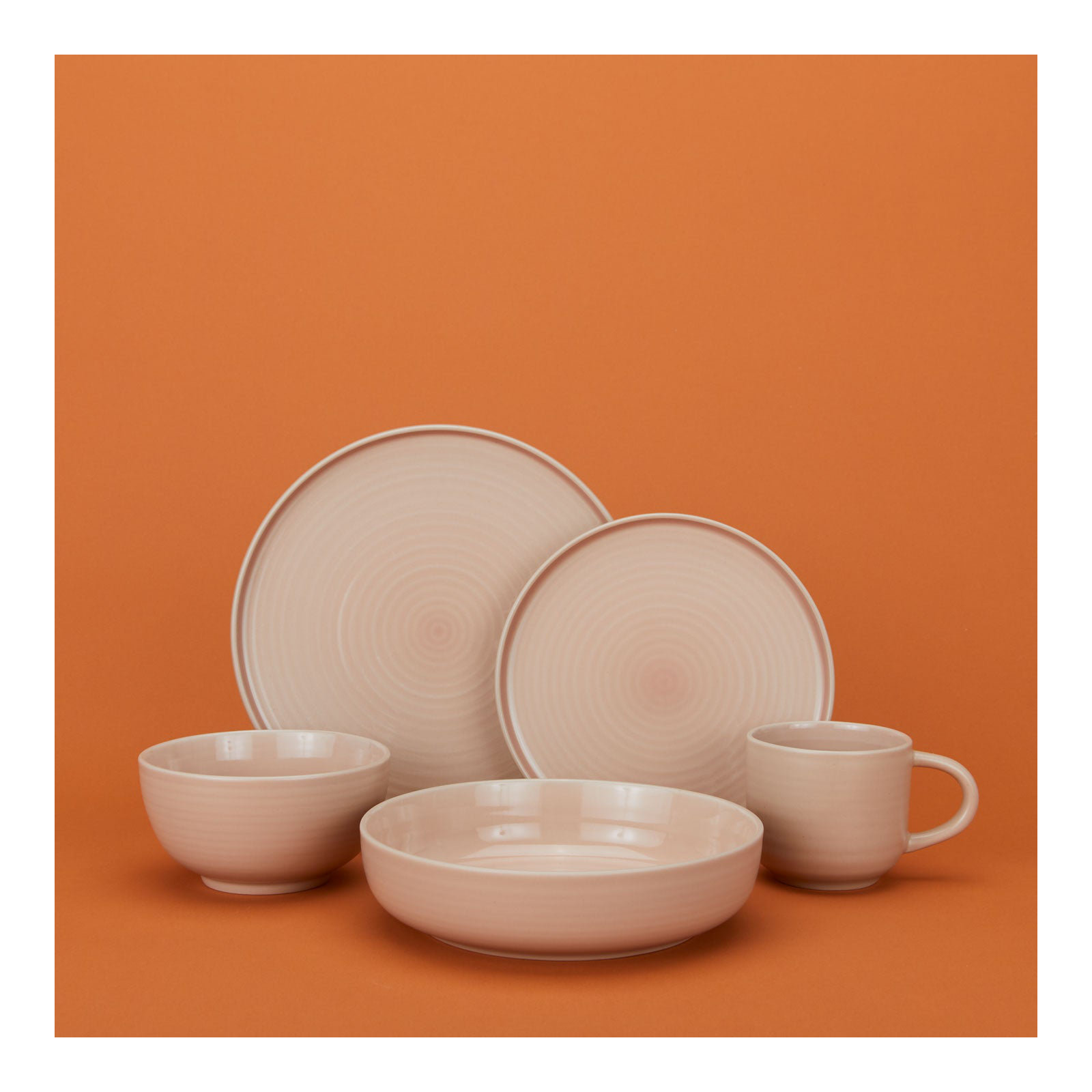 Hirma Stoneware Coffee Mug, Blush