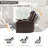 Lackner Power Recliner Chair with Hidden Arm Storage, USB Charging Port and 360° Swivel Tray Table-2137990022