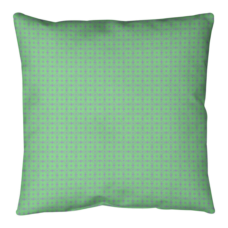Coussin de sol Katelyn Elizabeth, 28 po x 28 po, Vert / Mauve