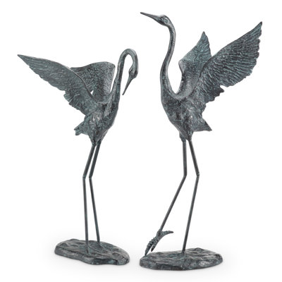 Bird Crane Garden Statue