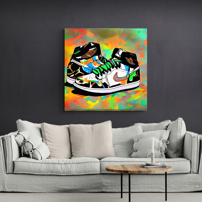 «Air Jordan 15» par Stephen Chambers, impression sur toile tendue, L 30 po x H 30 po