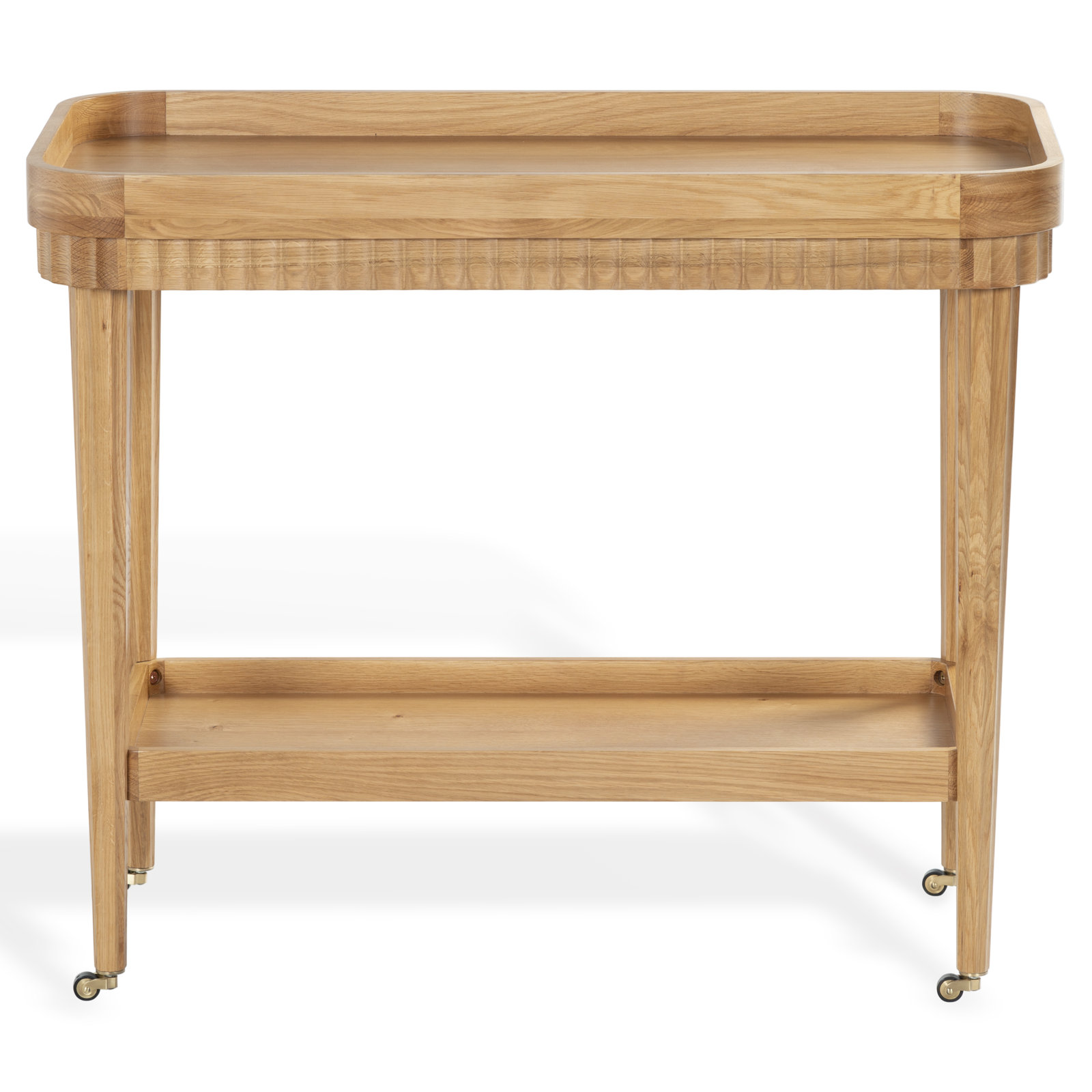Oak Bar Cart, Natural