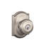 Georgian Knob with Camelot Trim Keyed Entry Lock-1728045550