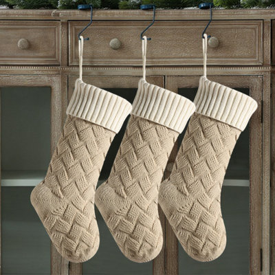 3 paires de chaussettes décoratives de fête des fêtes 18 po