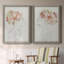 Fashion Floral Silhouette I - Ensemble de 2 peintures sur toile encadrées-710488123-710488124