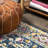 Brooklyn Geometric Medallion Blue/Beige Rug-1138058830
