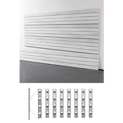 48" H X 96" W Standard Duty Slatwall Case W/ Install Strips