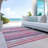 Machine Washable Indoor/Outdoor Chayden ACN1019 Pink Rug-99177752
