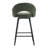 Swivel Bar Stools 27'' Counter Stools Faux Leather Counter Height Bra Stools Chairs for Kitchen Island-37356141