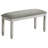 Bench, 41" Rectangular, Kitchen, Dining Room, Entryway, Bedroom, Upholstered, Wood, Solid Wood, Linen-Look Fabric, Transitional-1361494533-1361494535