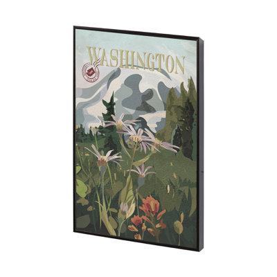 «Washington Go» par Simone, reproduction d'art encadrée sous verre
